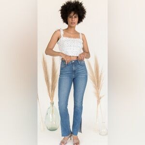 JBD SIDE-SLIT STRAIGHT HIGH RISE JEANS Size 27